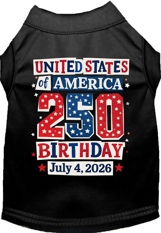 USA 250th Birthday Pet Shirt