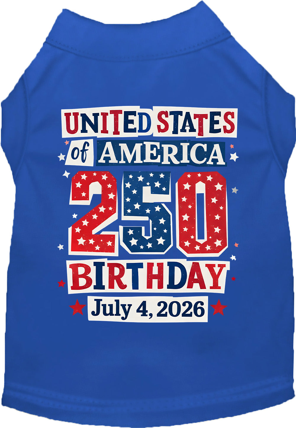 USA 250th Birthday Pet Shirt