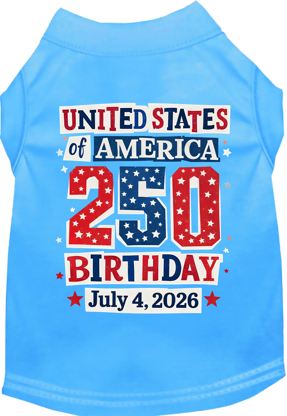 USA 250th Birthday Pet Shirt