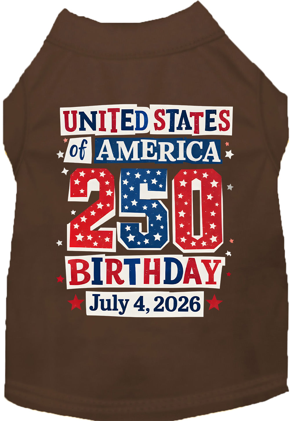 USA 250th Birthday Pet Shirt