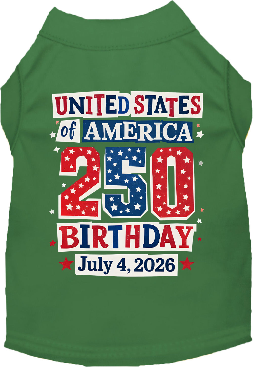 USA 250th Birthday Pet Shirt