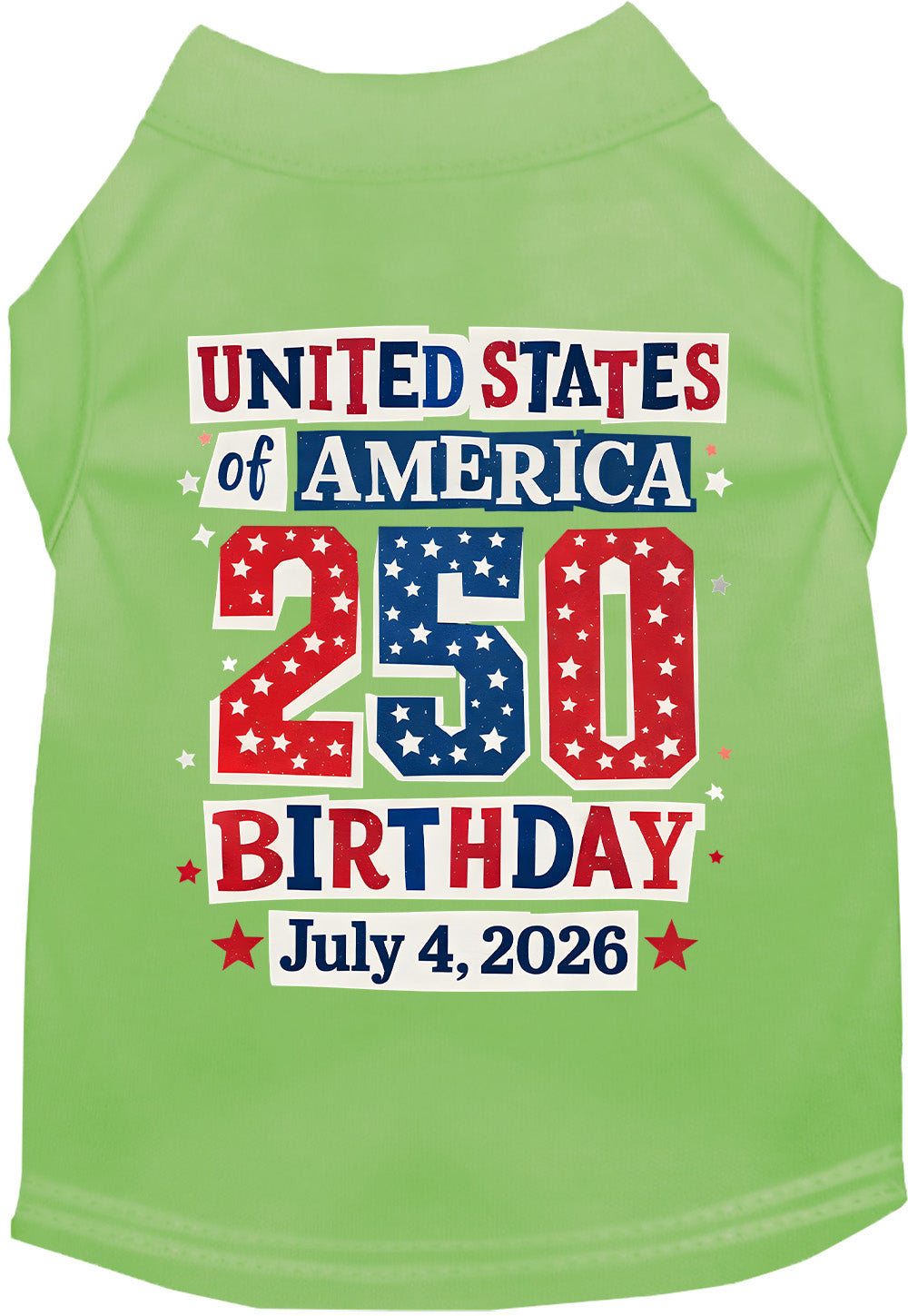 USA 250th Birthday Pet Shirt