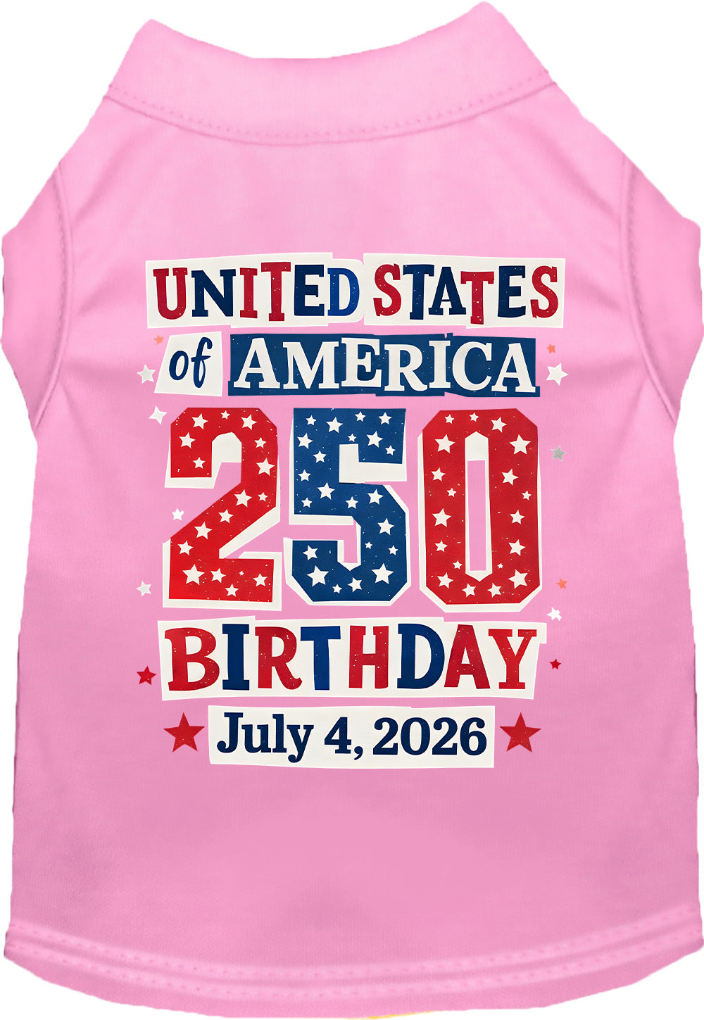 USA 250th Birthday Pet Shirt