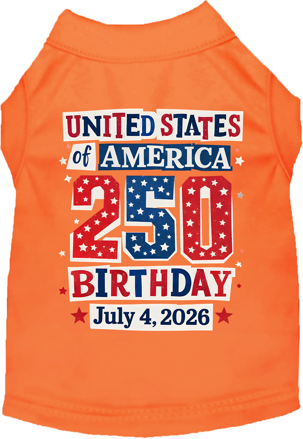 USA 250th Birthday Pet Shirt