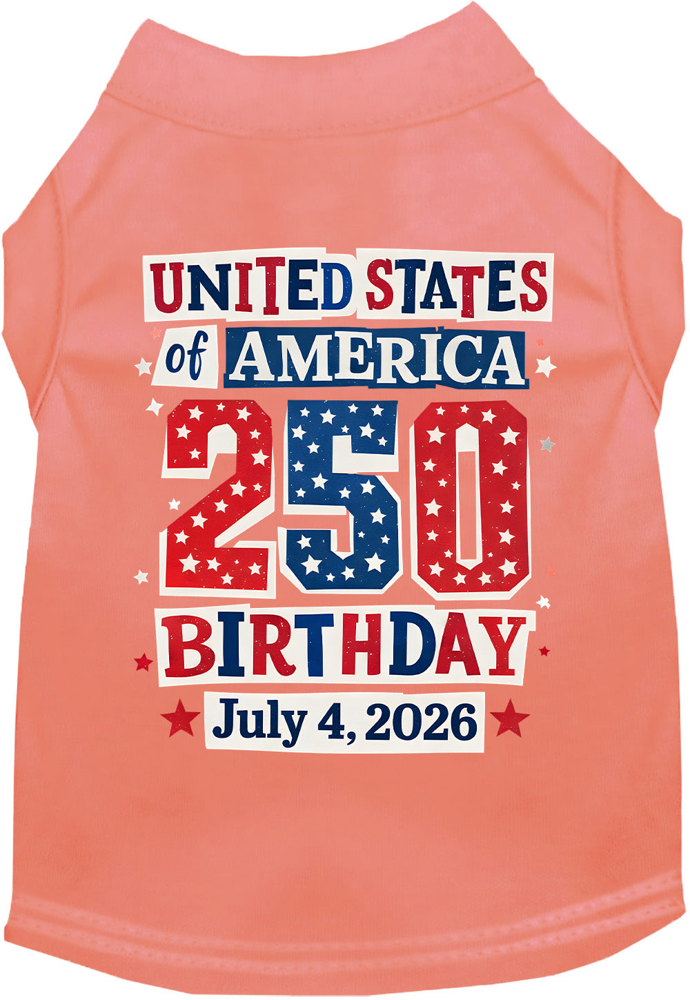 USA 250th Birthday Pet Shirt