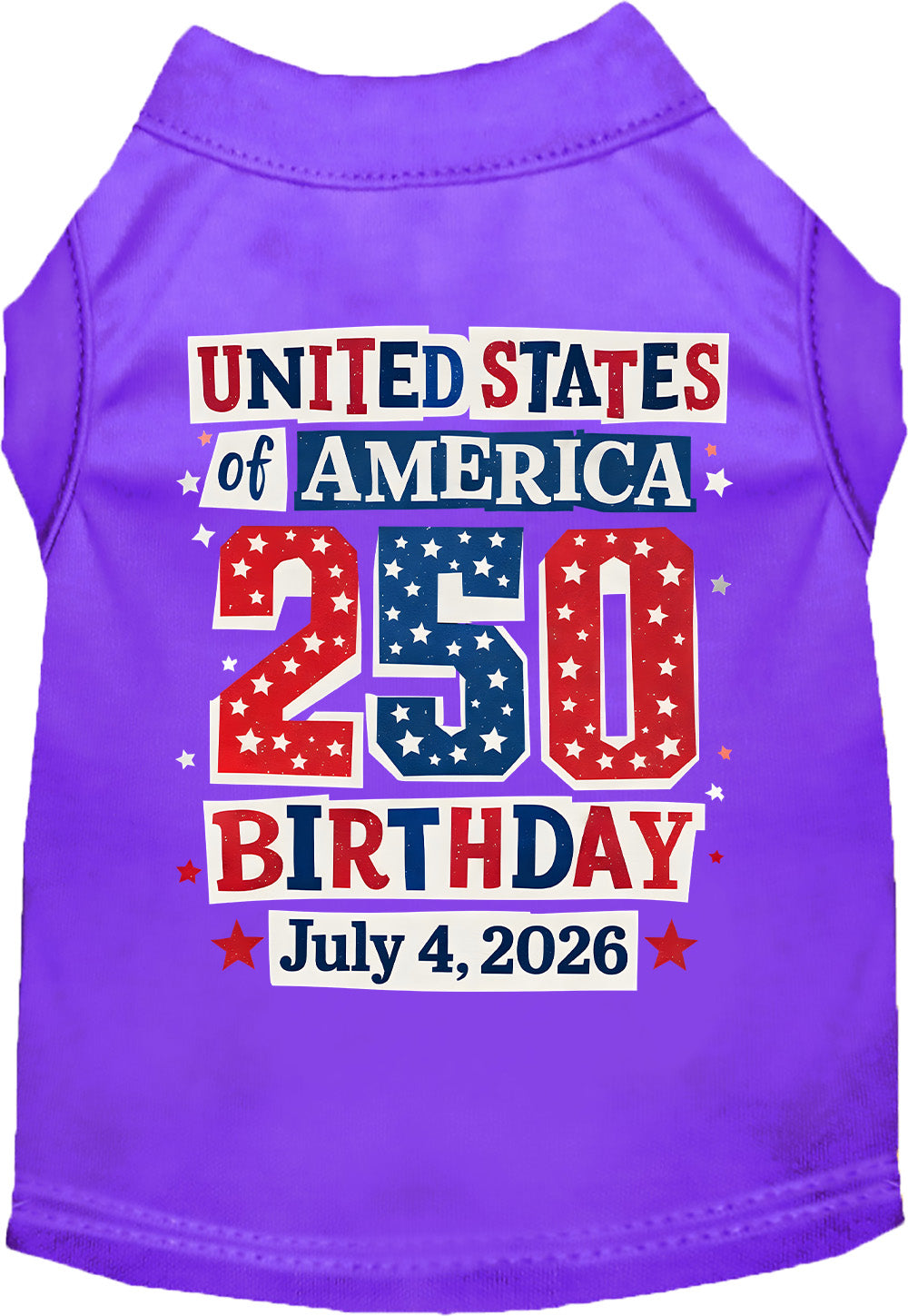 USA 250th Birthday Pet Shirt