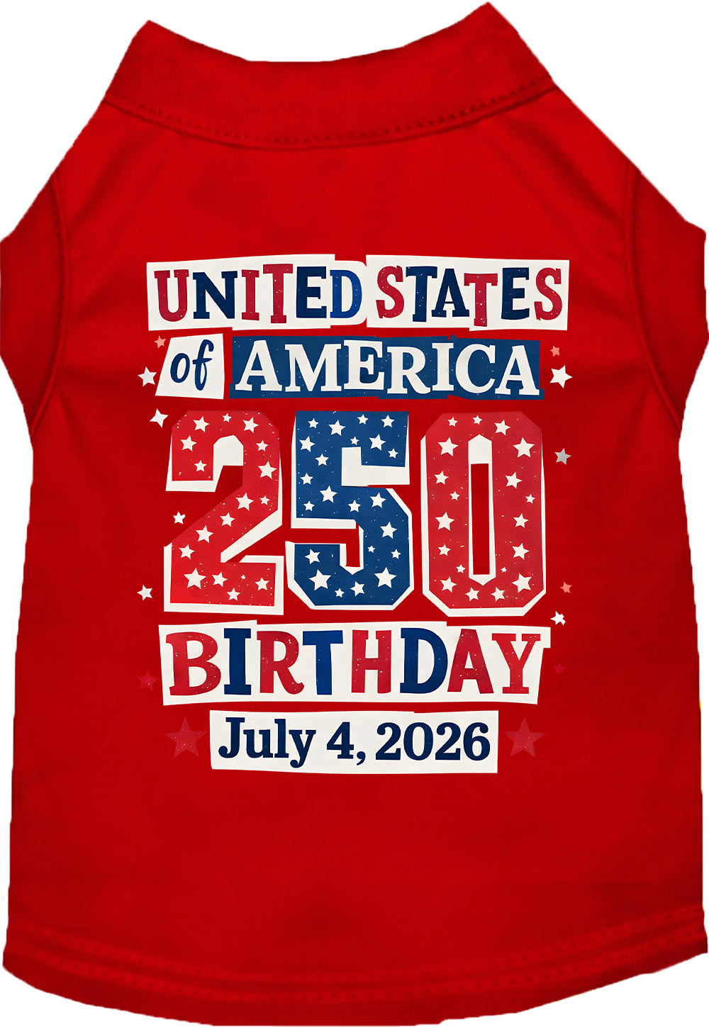 USA 250th Birthday Pet Shirt