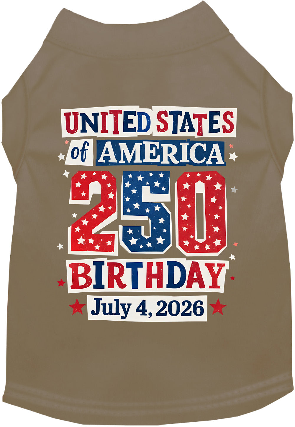 USA 250th Birthday Pet Shirt