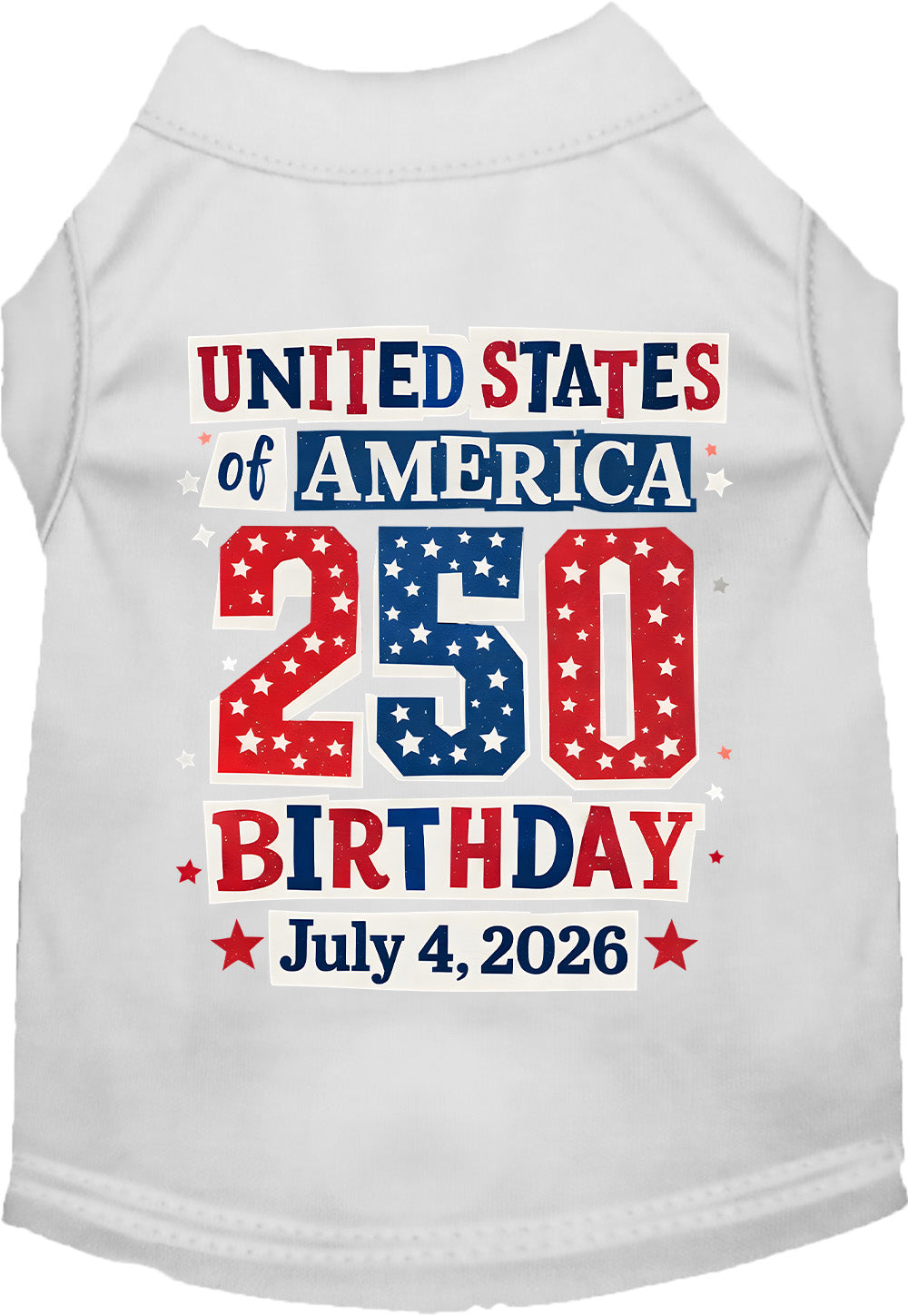 USA 250th Birthday Pet Shirt
