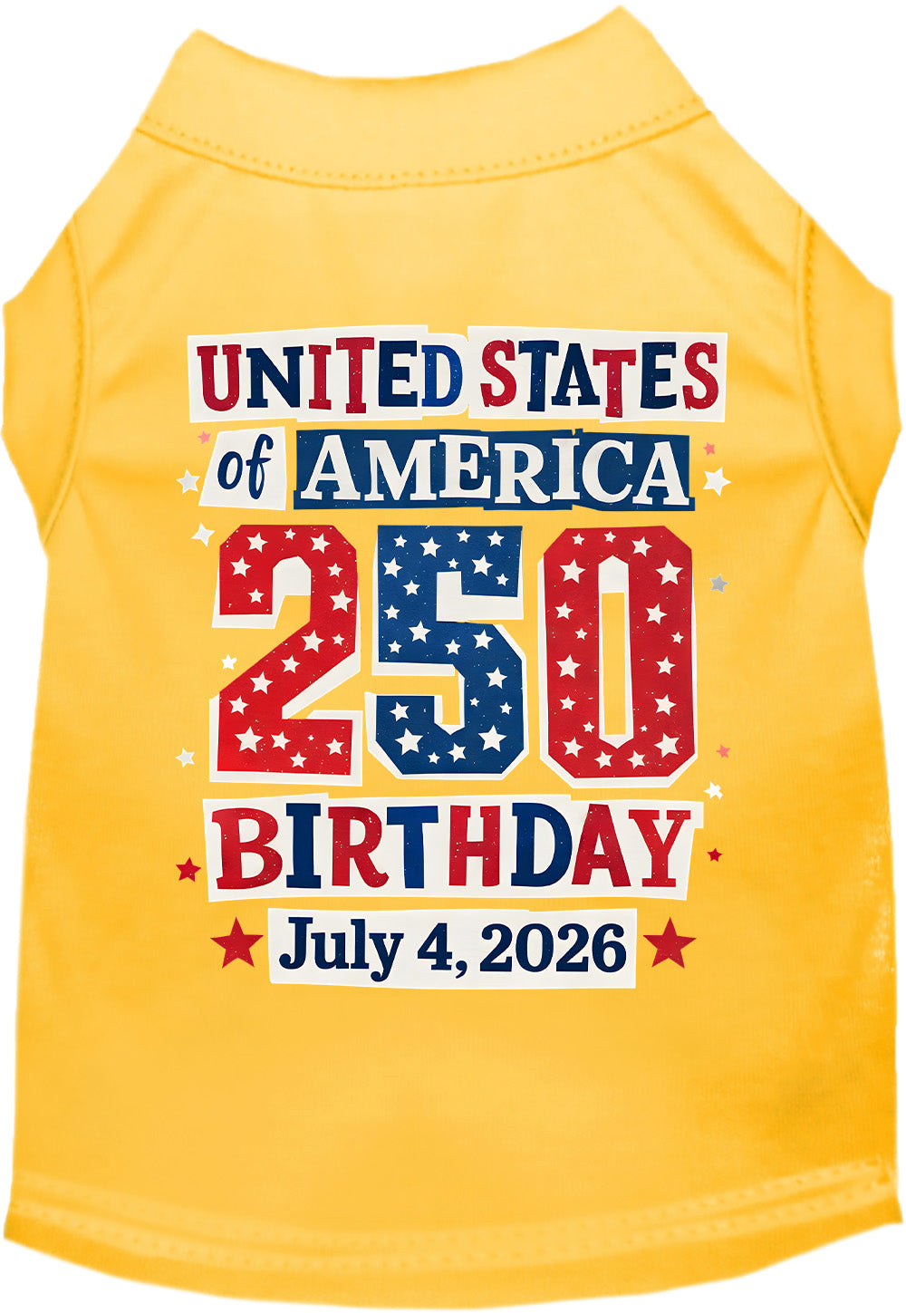 USA 250th Birthday Pet Shirt