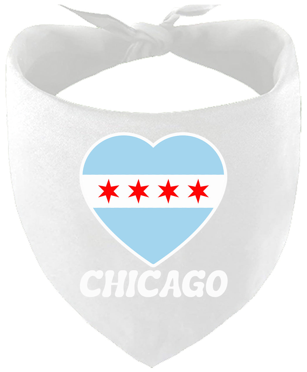 Chicago Heart Flag Pet Bandana