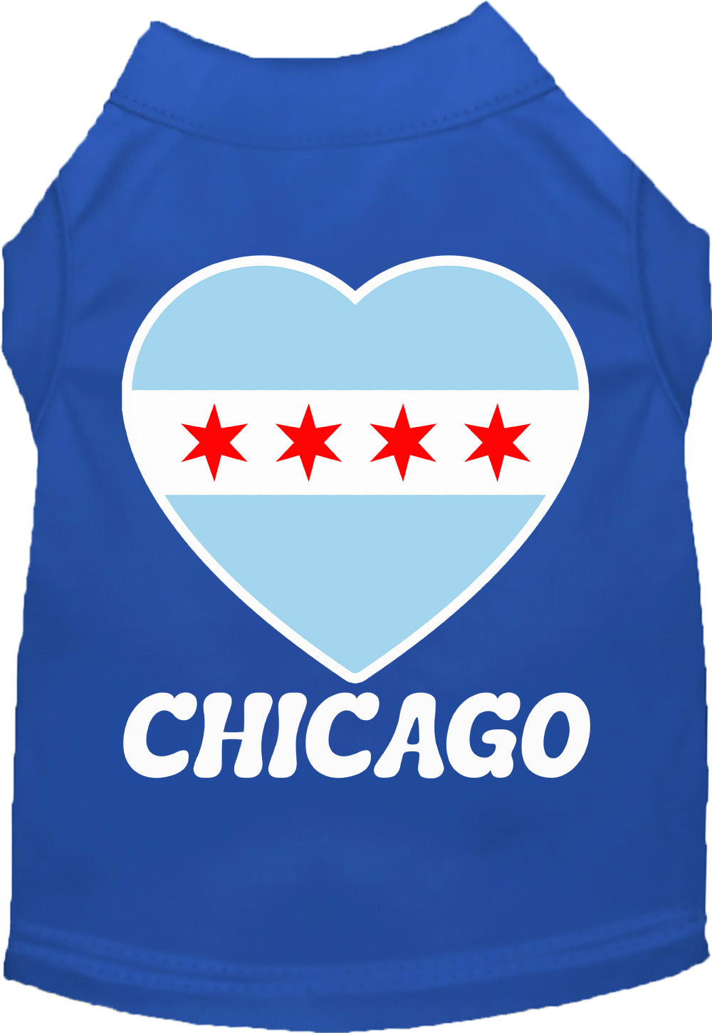 Chicago Heart Flag Pet Shirt