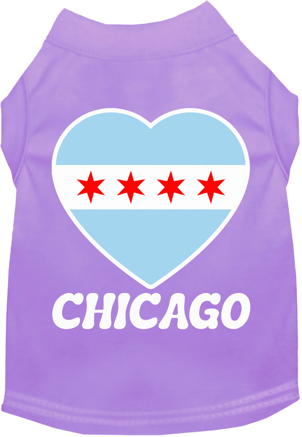 Chicago Heart Flag Pet Shirt