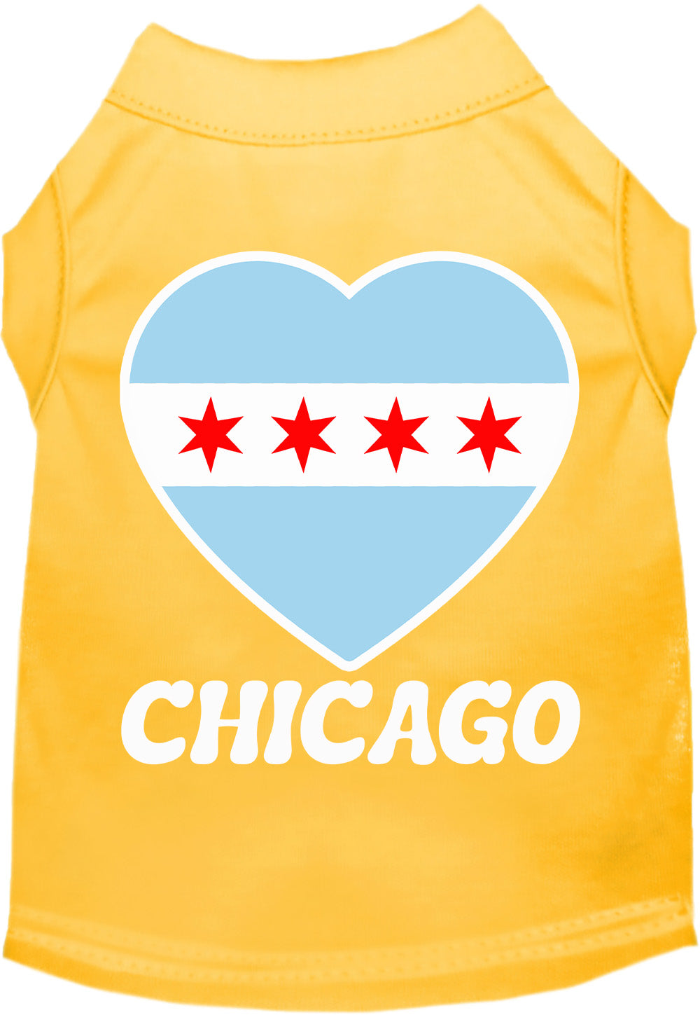 Chicago Heart Flag Pet Shirt