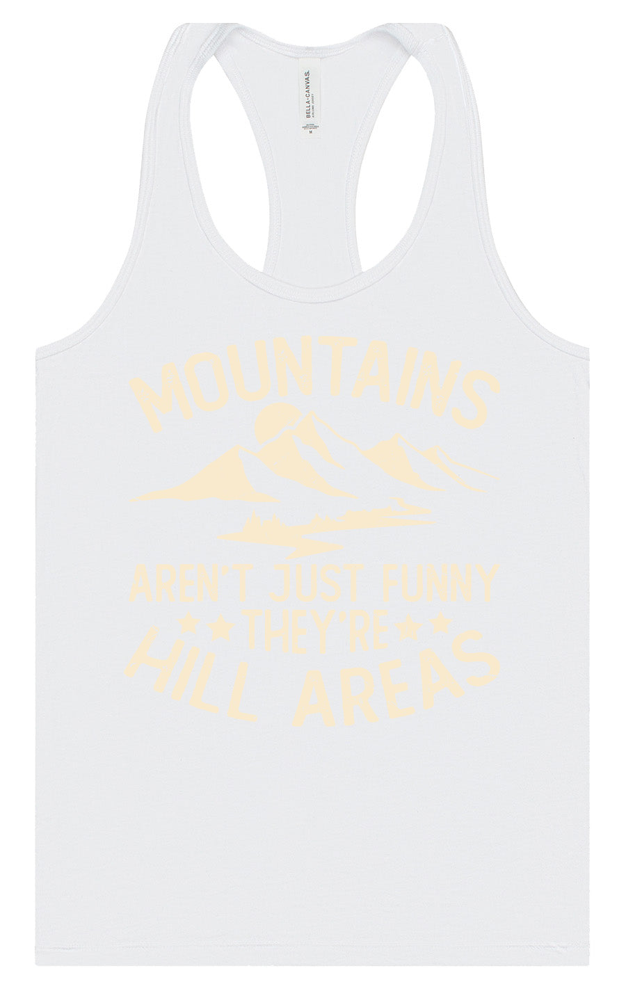Mountains are Hill Areas Women's Racerback Tank