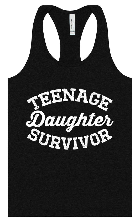 Teenage Daughter Survivor Women's Racerback Tank