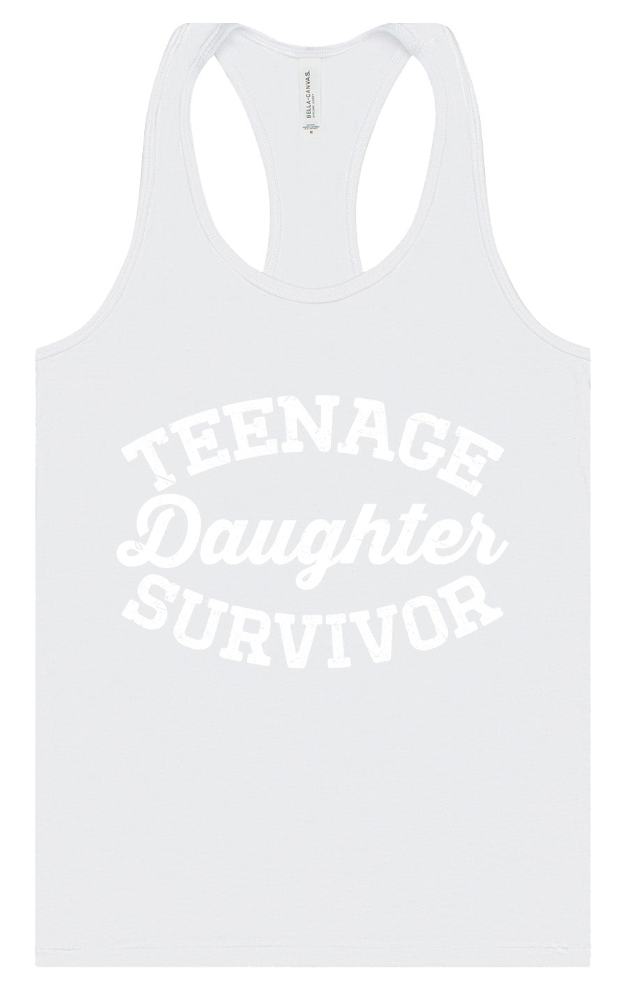 Teenage Daughter Survivor Women's Racerback Tank