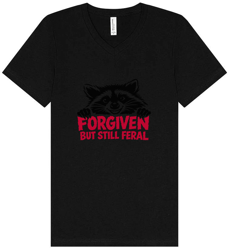 Forgiven Still Feral Unisex V-Neck Shirt