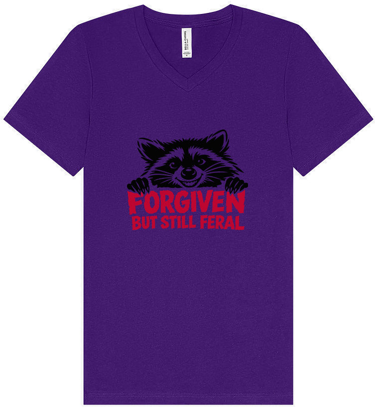 Forgiven Still Feral Unisex V-Neck Shirt