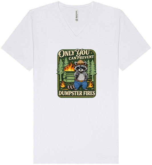 Prevent Dumpster Fires Unisex V-Neck Shirt