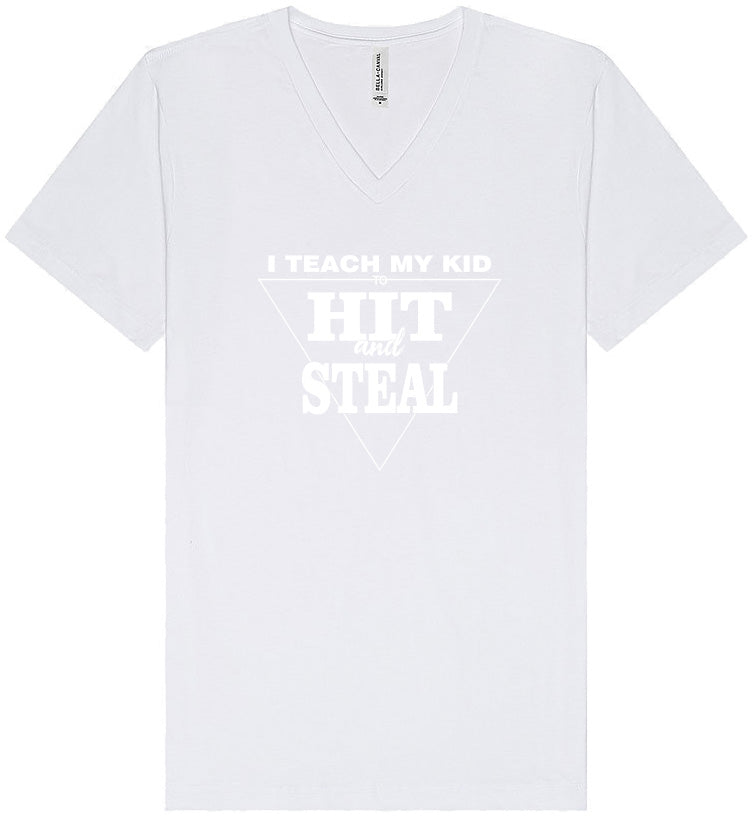 Hit and Steal Unisex V-Neck Shirt