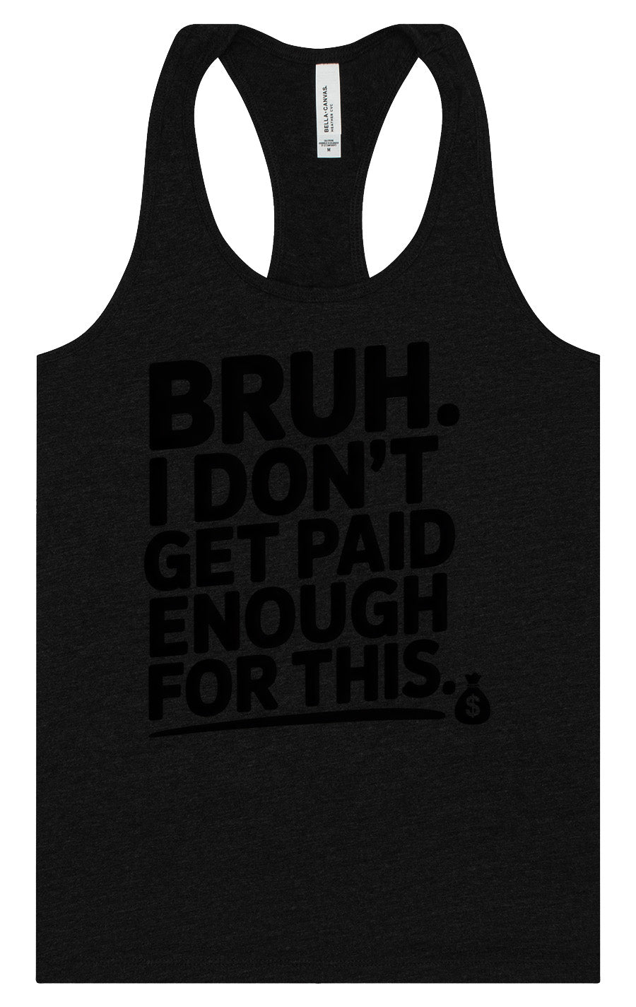 Bruh I Don't Get Paid Enough Women's Racerback Tank