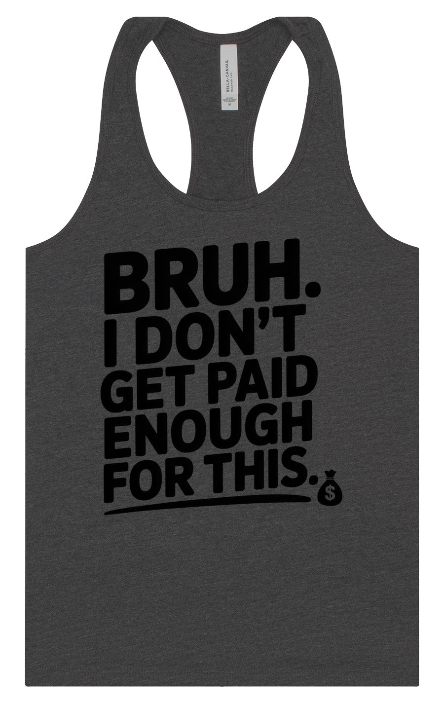 Bruh I Don't Get Paid Enough Women's Racerback Tank