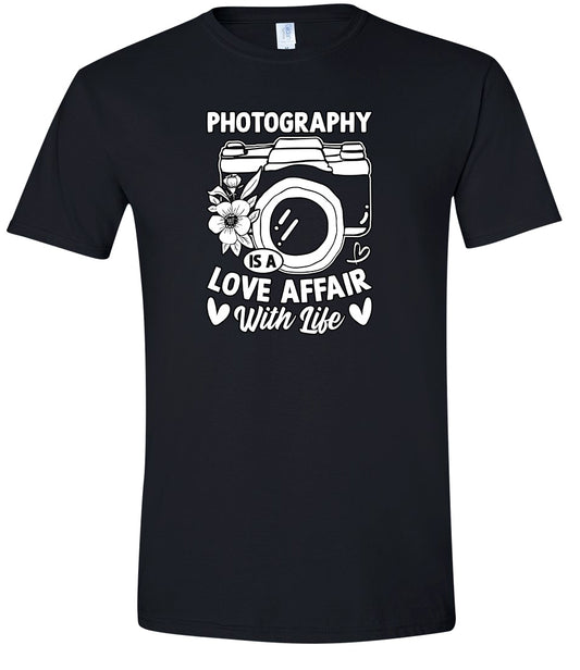 Photography is a Love Affair Adult Gildan Soft Shirt