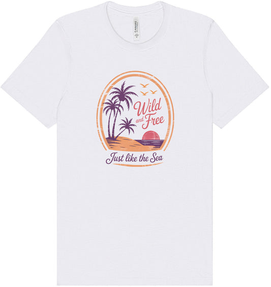 Just Like the Sea Adult Bella Canvas Shirt