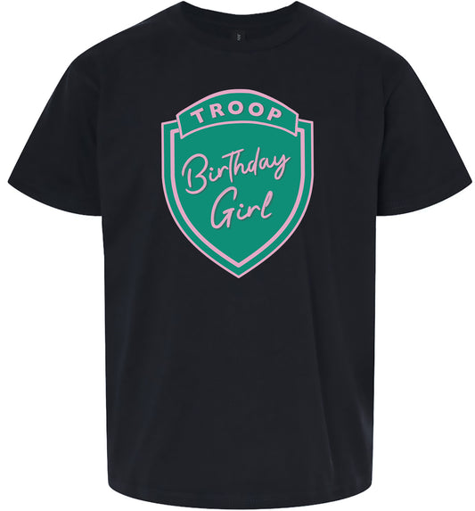 Troop Birthday Girl Children's Gildan Soft Shirt