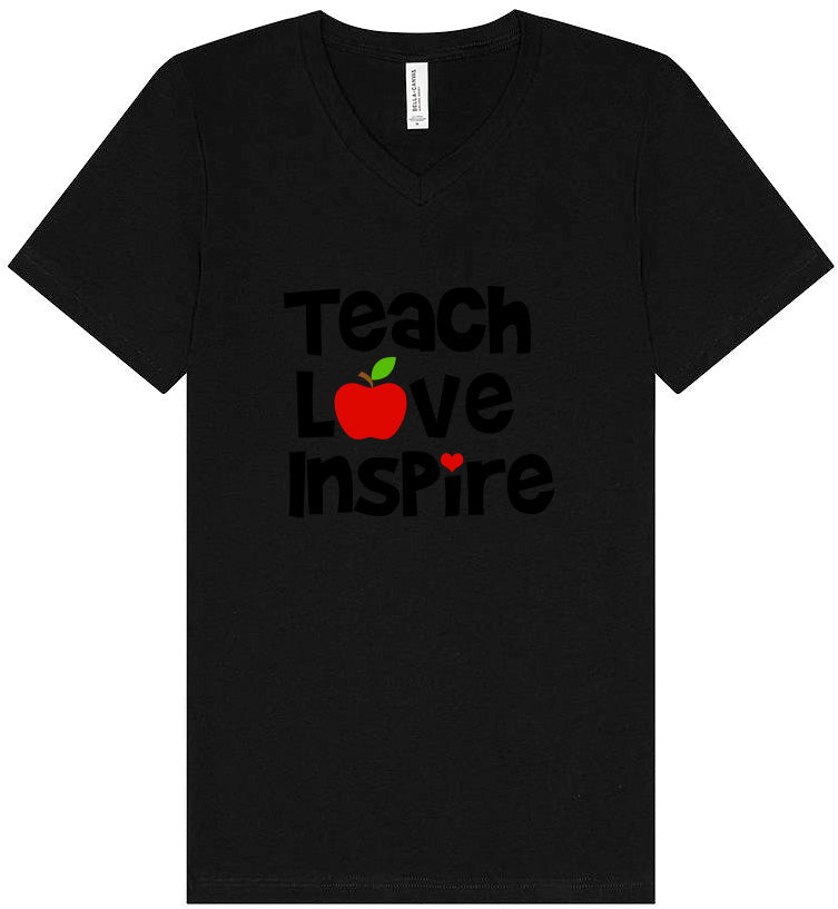 Teach Love Inspire Unisex V-Neck Shirt