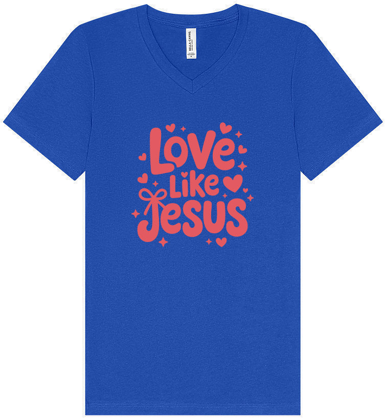 Love Like Jesus Unisex V-Neck Shirt