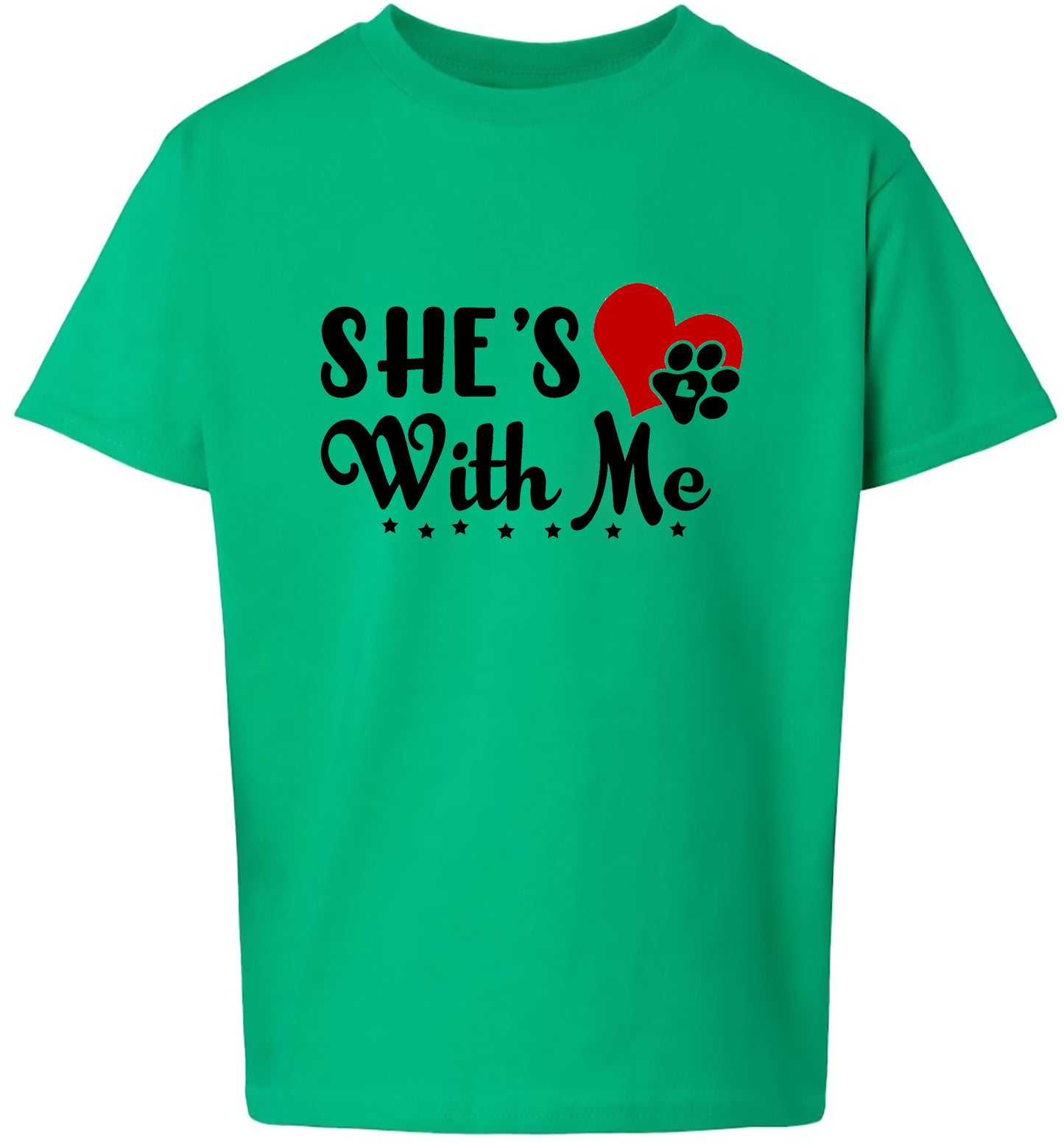 Cutesy She's With Me Children's Gildan Soft Shirt