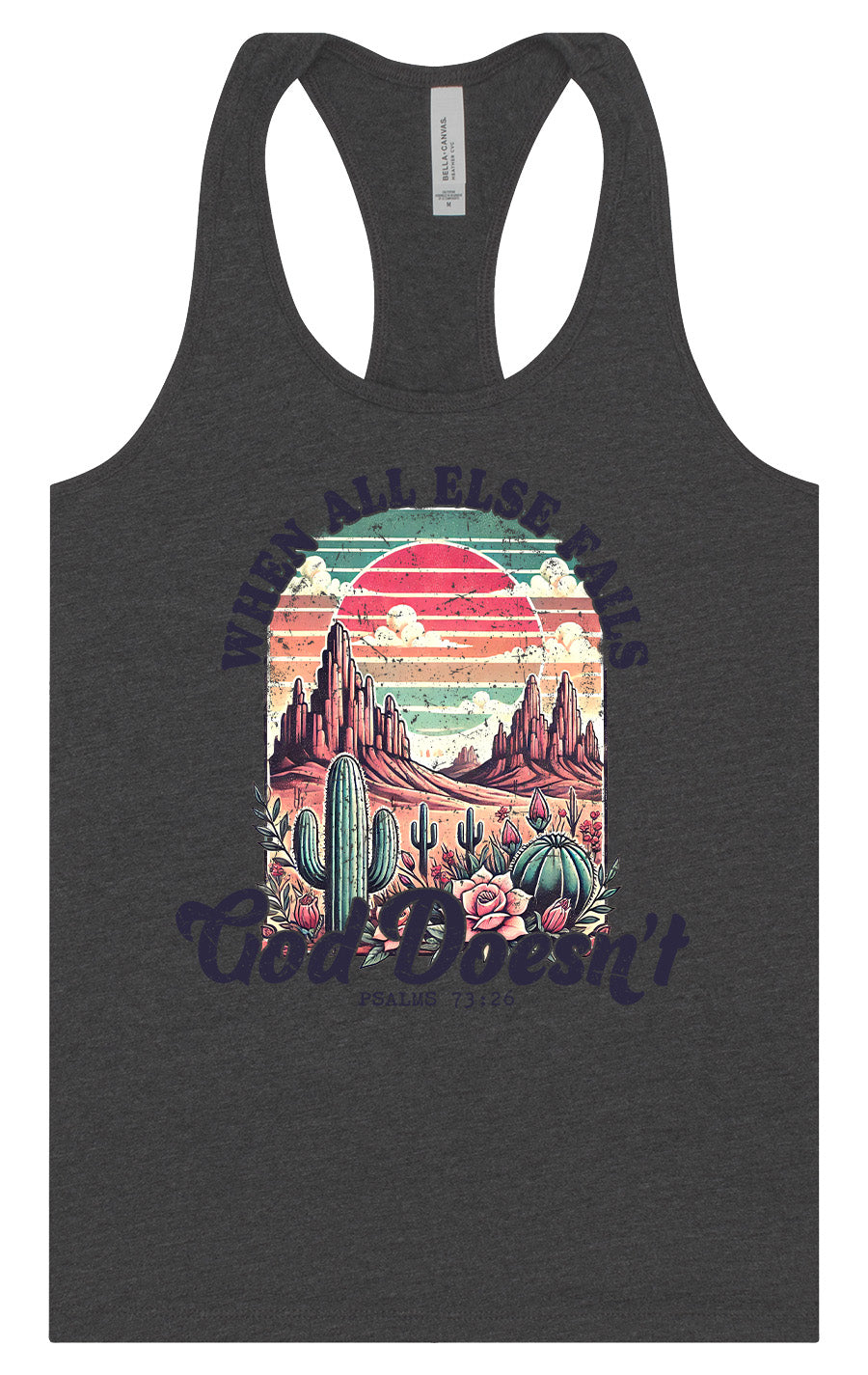 God Doesn't Fail Women's Racerback Tank