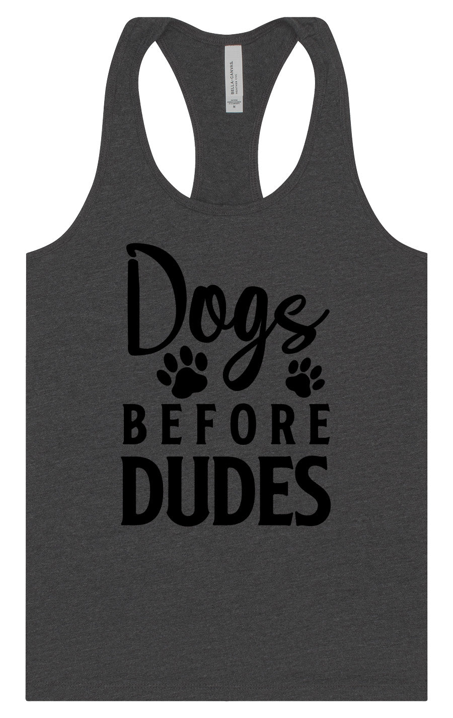 Dogs Before Dudes Women's Racerback Tank