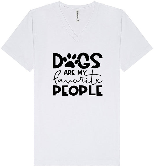 Dogs Are My Favorite People Unisex V-Neck Shirt