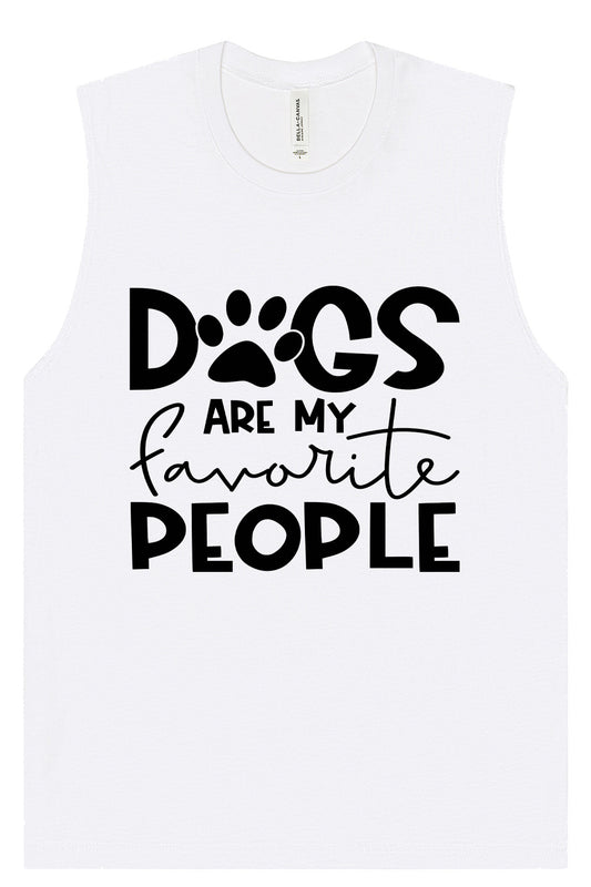 Dogs Are My Favorite People Muscle Tank