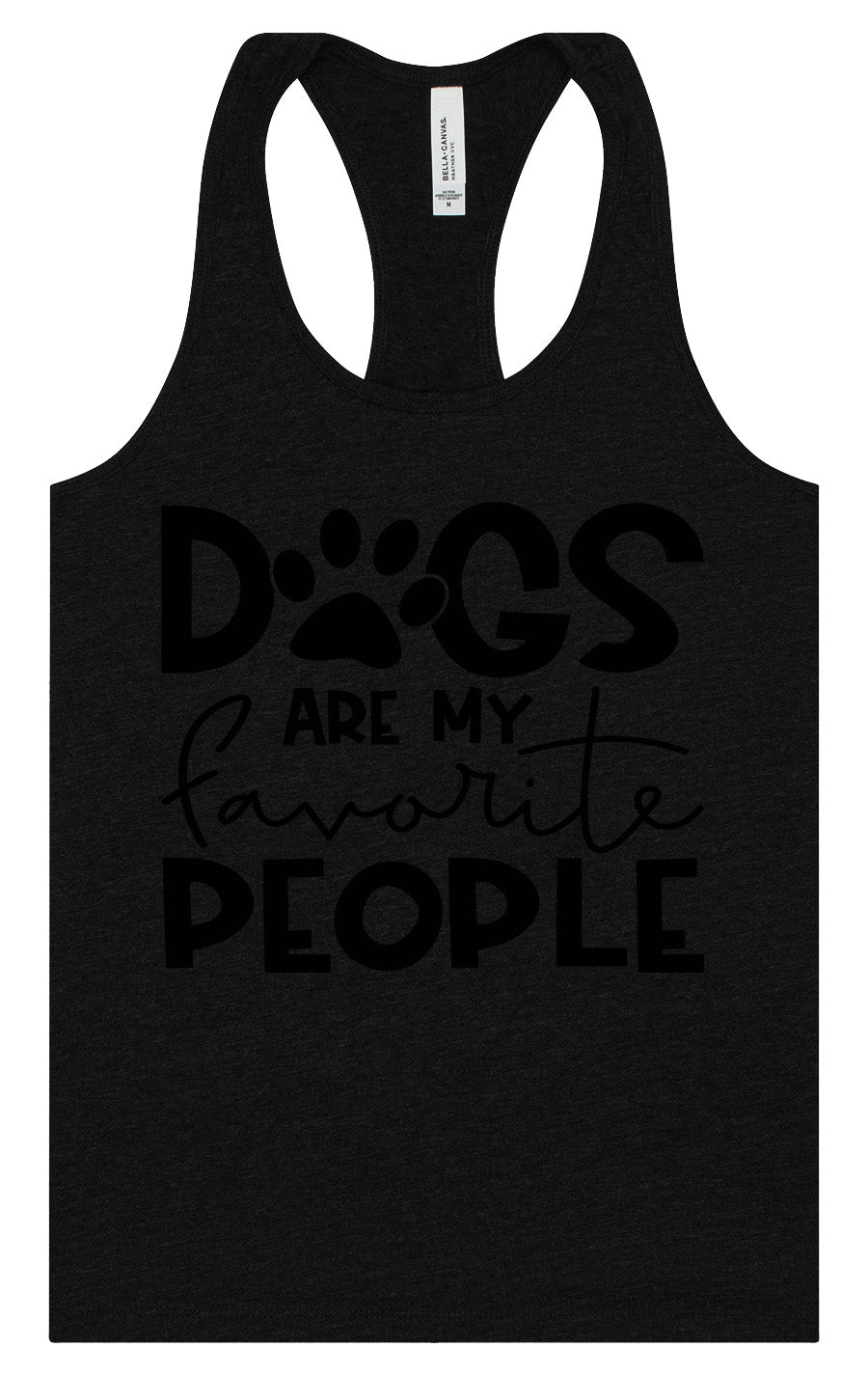 Dogs Are My Favorite People Women's Racerback Tank