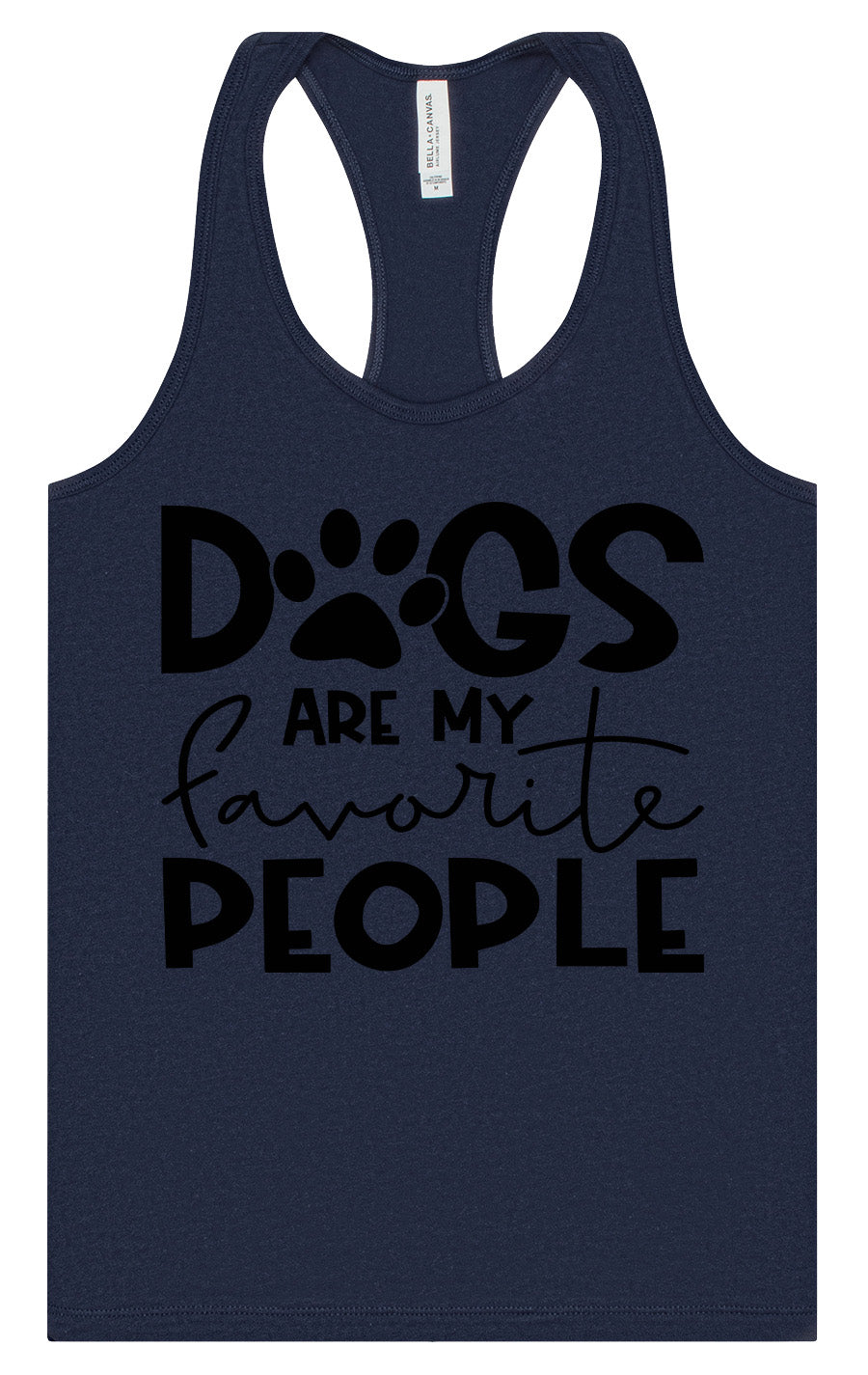 Dogs Are My Favorite People Women's Racerback Tank