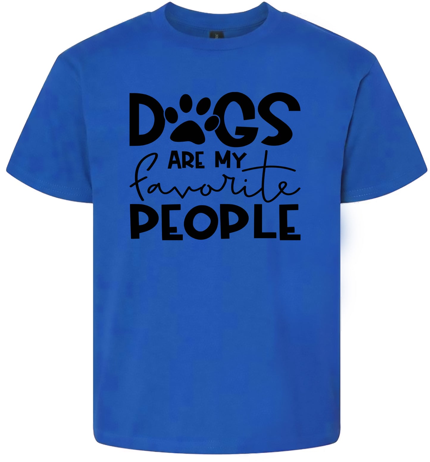 Dogs Are My Favorite People Children's Gildan Soft Shirt