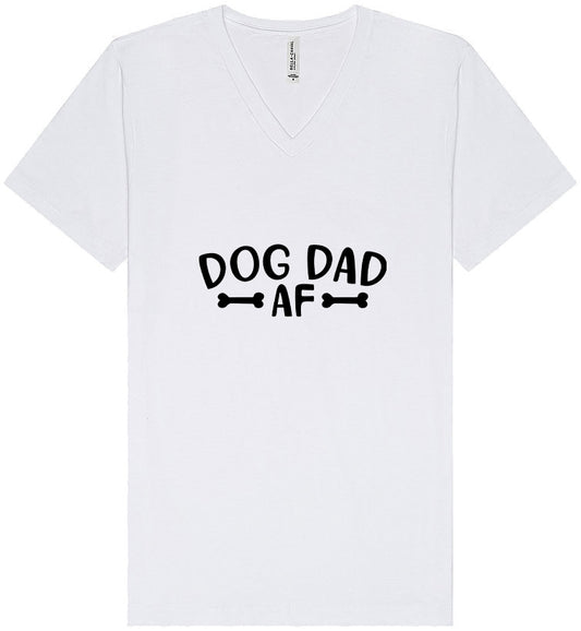Dog Dad AF Unisex V-Neck Shirt