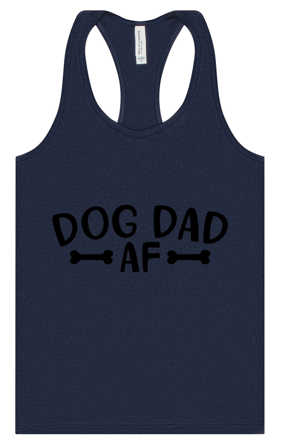 Dog Dad AF Women's Racerback Tank