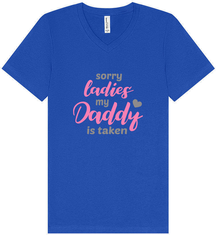 Daddy is Taken Unisex V-Neck Shirt