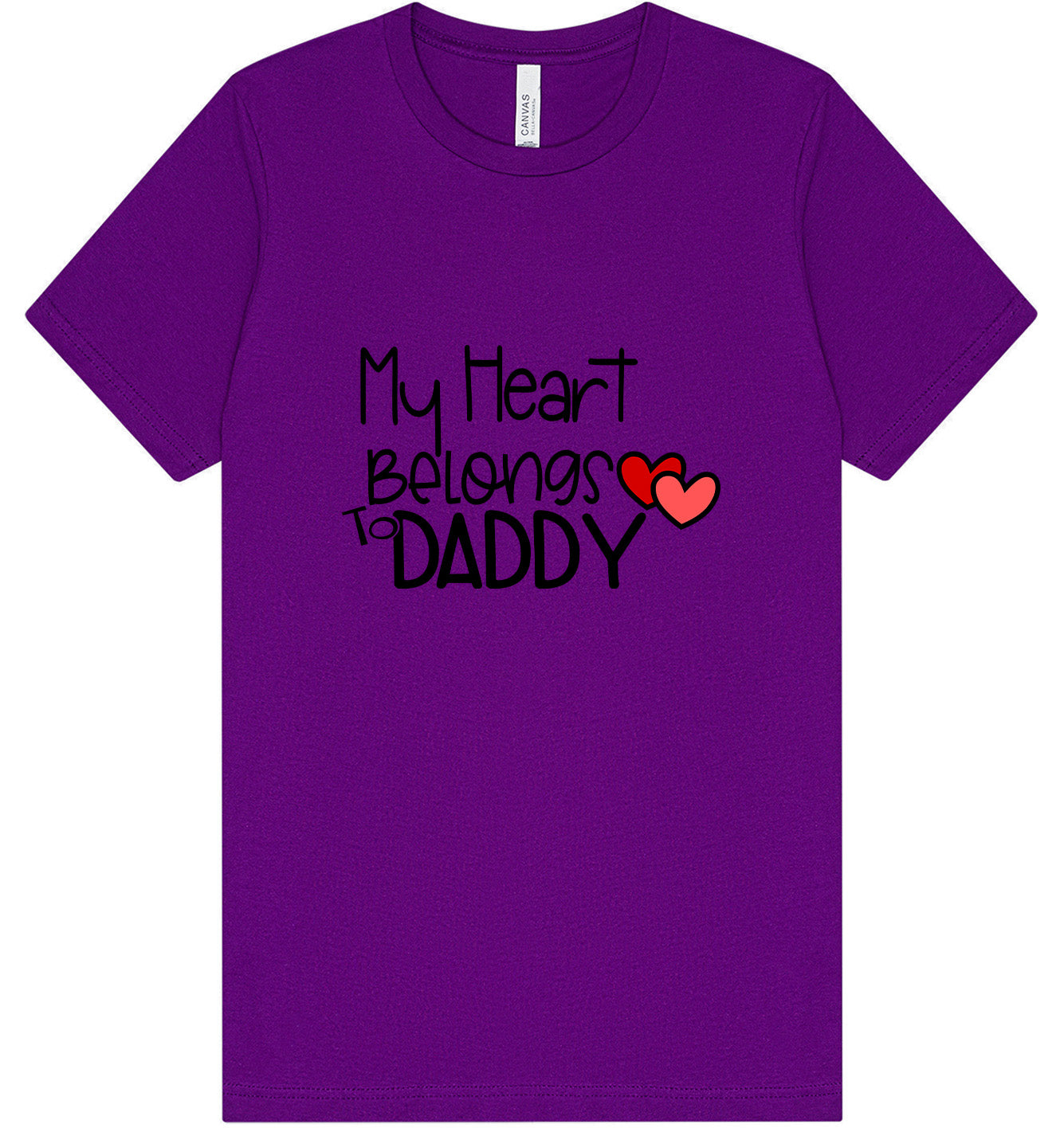 My Heart Belongs to Daddy Adult Bella Canvas Shirt