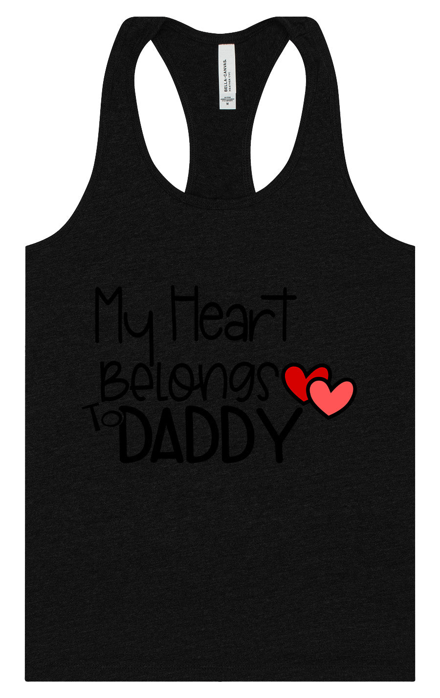 My Heart Belongs to Daddy Women's Racerback Tank