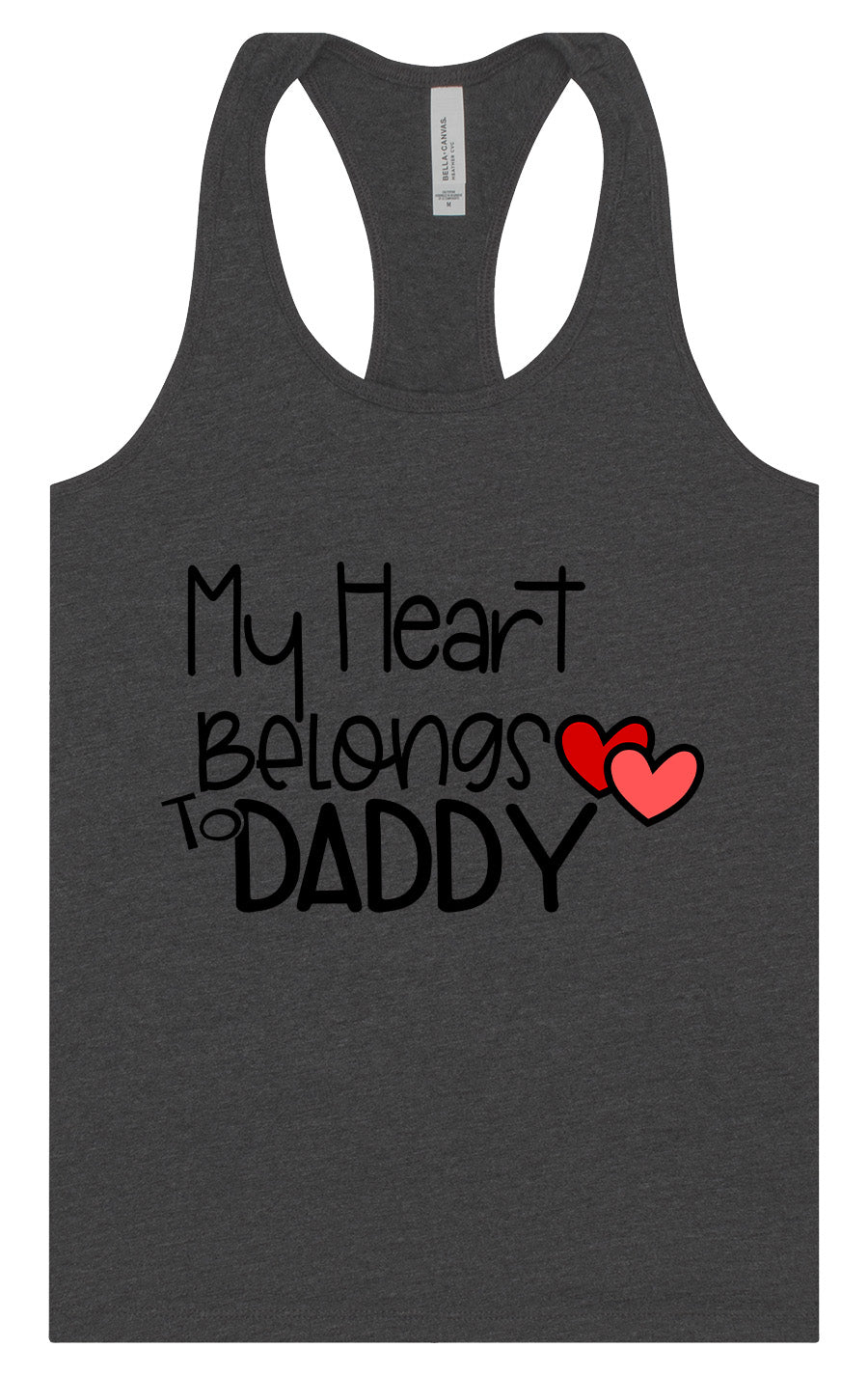 My Heart Belongs to Daddy Women's Racerback Tank