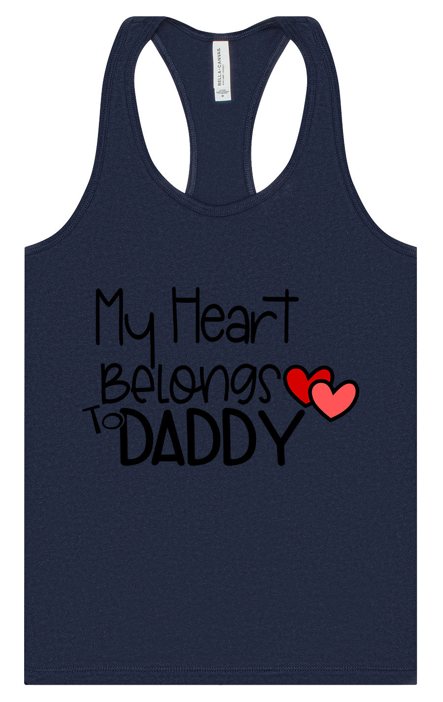My Heart Belongs to Daddy Women's Racerback Tank