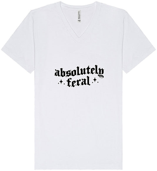 Absolutely Feral Unisex V-Neck Shirt