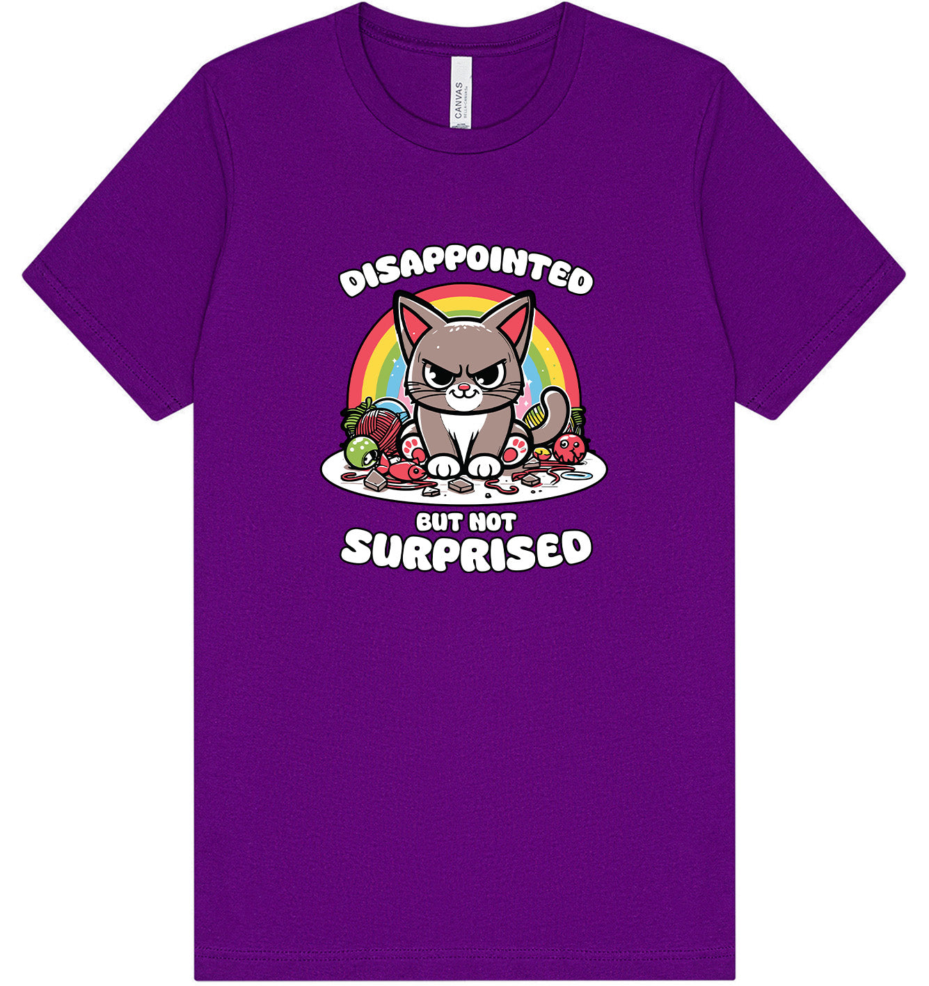 Disappointed, Not Surprised Adult Bella Canvas Shirt