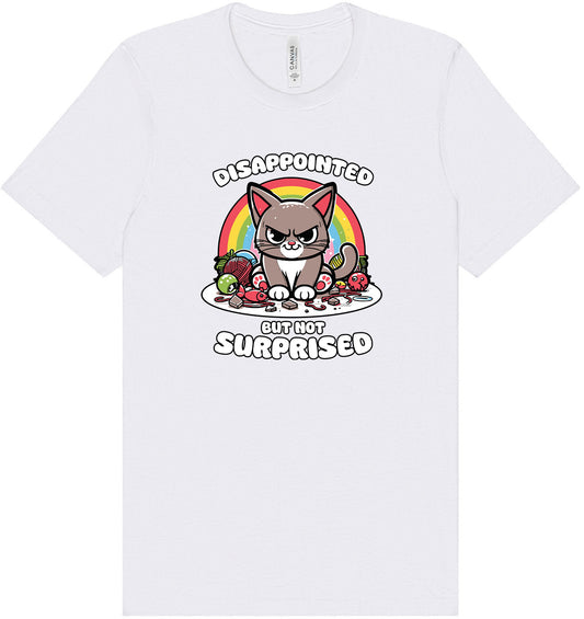 Disappointed, Not Surprised Adult Bella Canvas Shirt